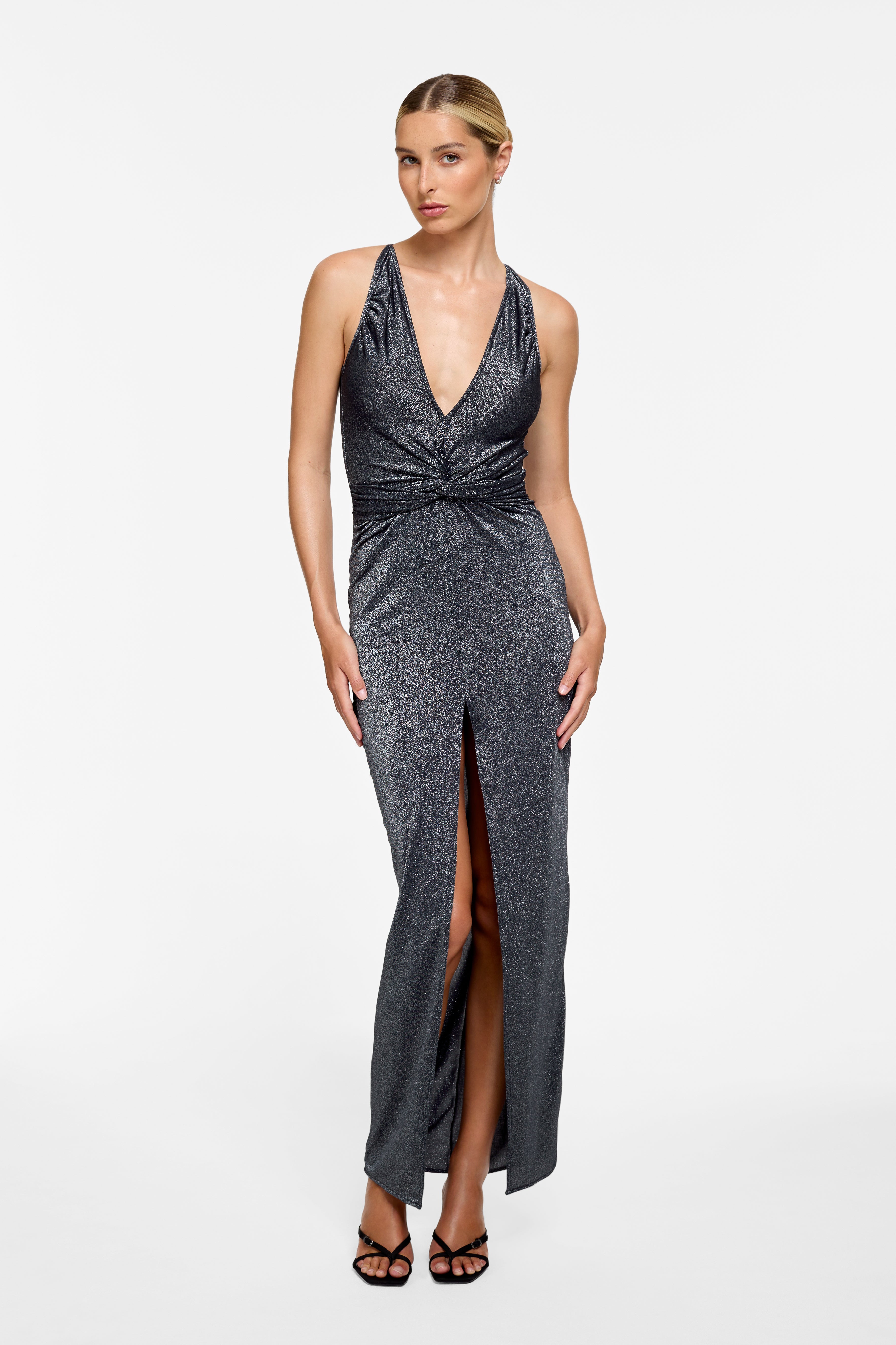 Billie Maxi Dress - Lava Lurex