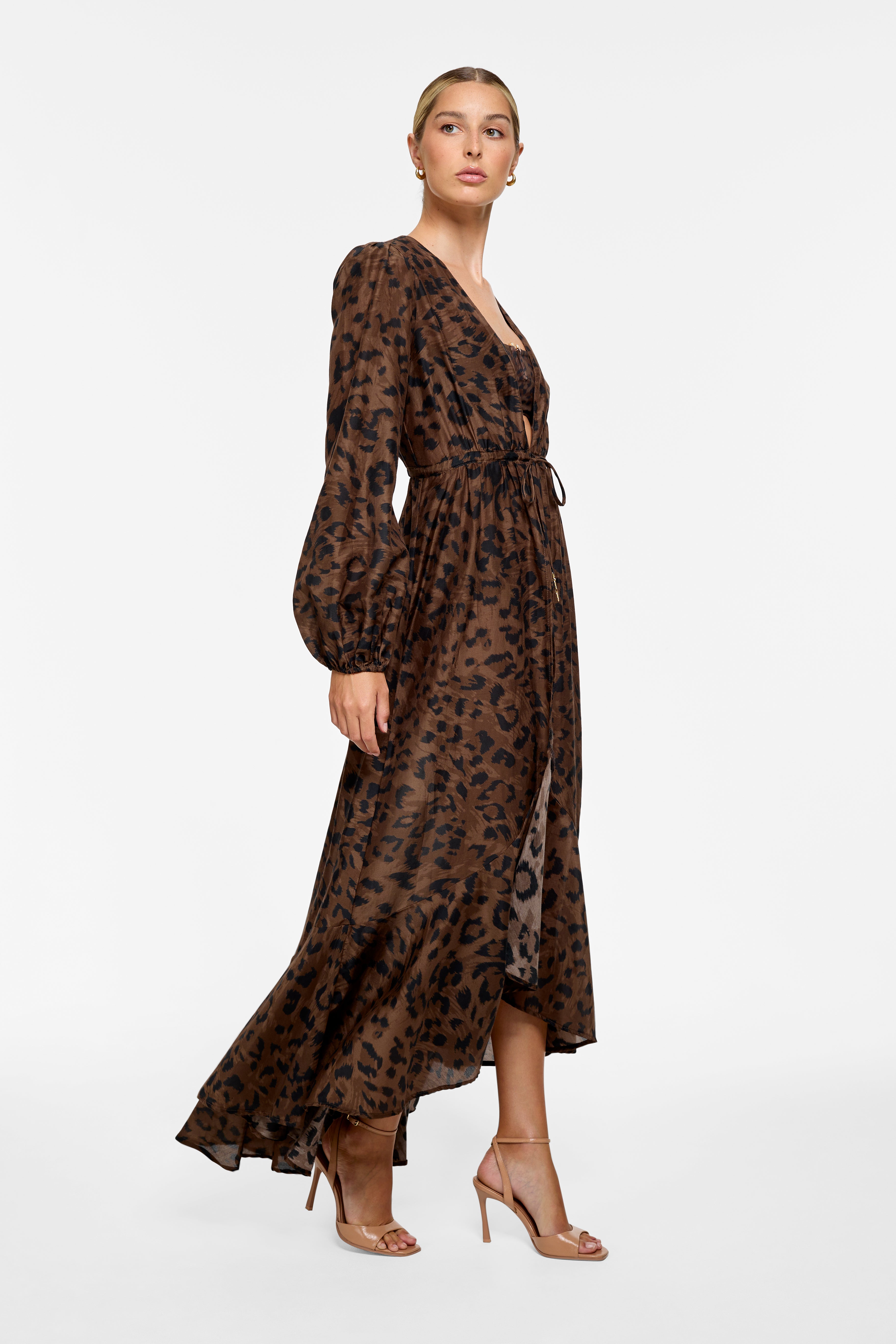 Greer Maxi Duster - Leopard