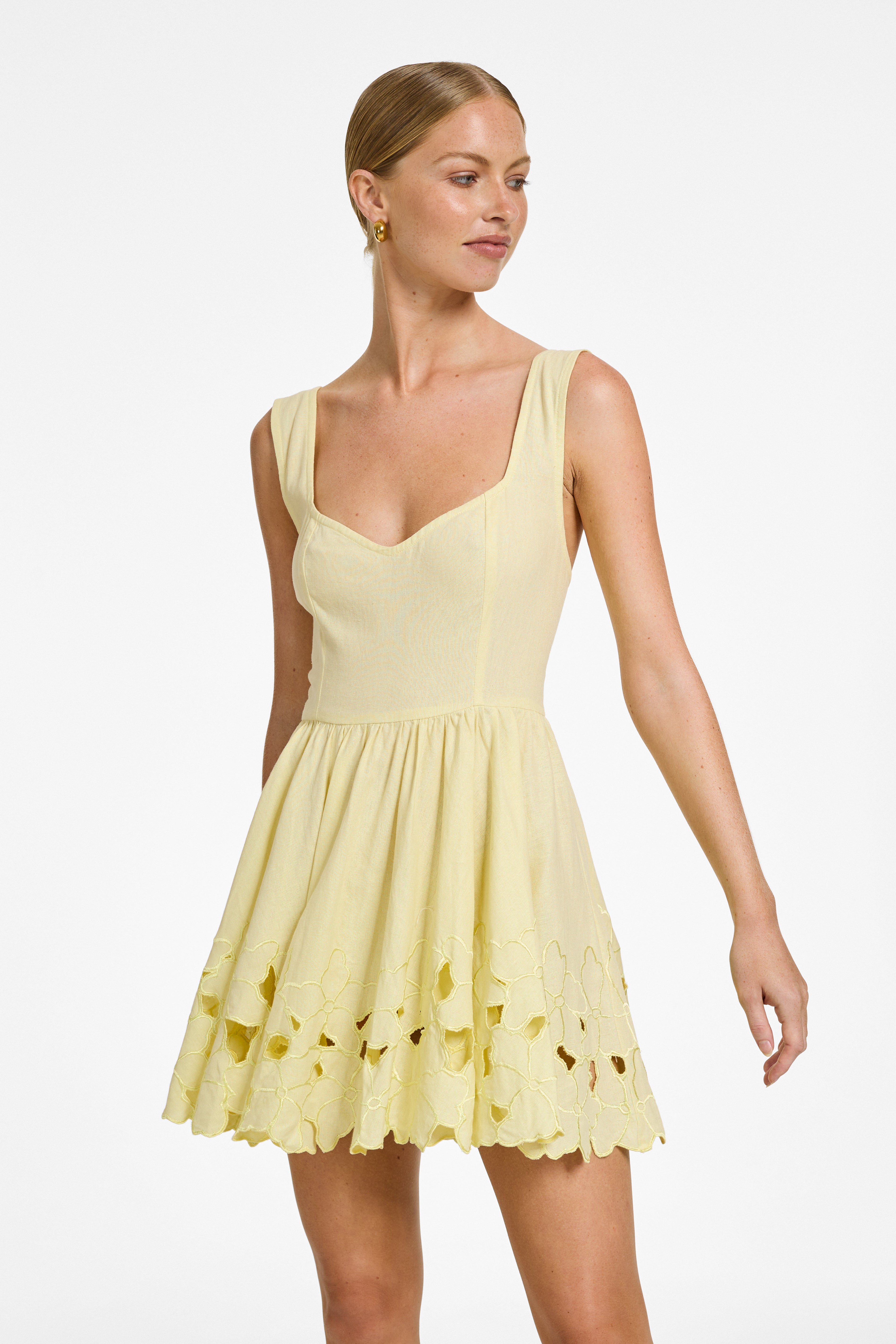 Harlow Mini Dress - Limon Linen