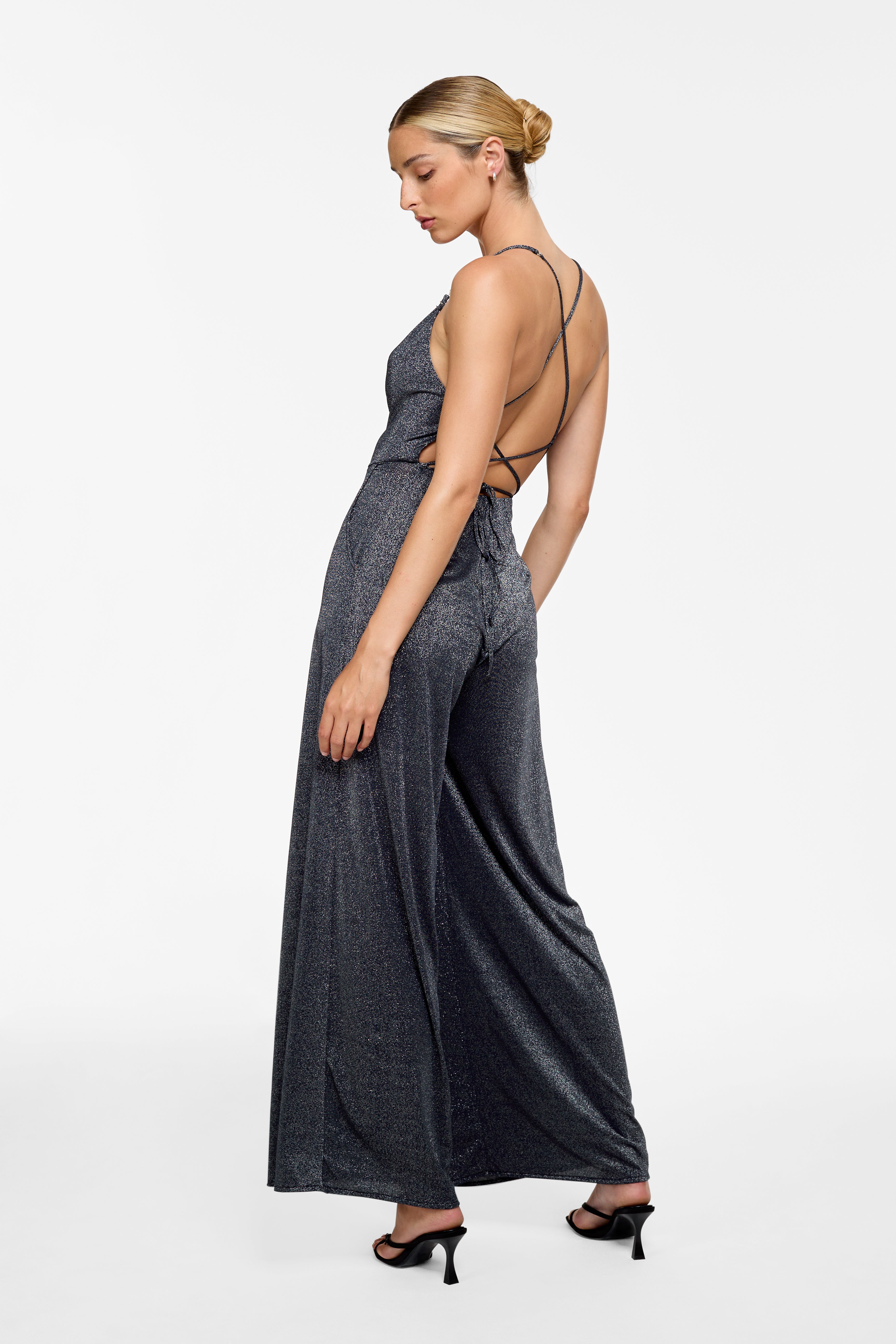 Kelsey Jumpsuit - Lava Lurex