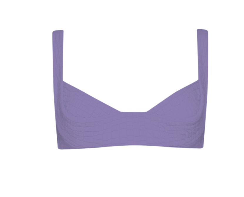 Faye Top - Lavender Croc