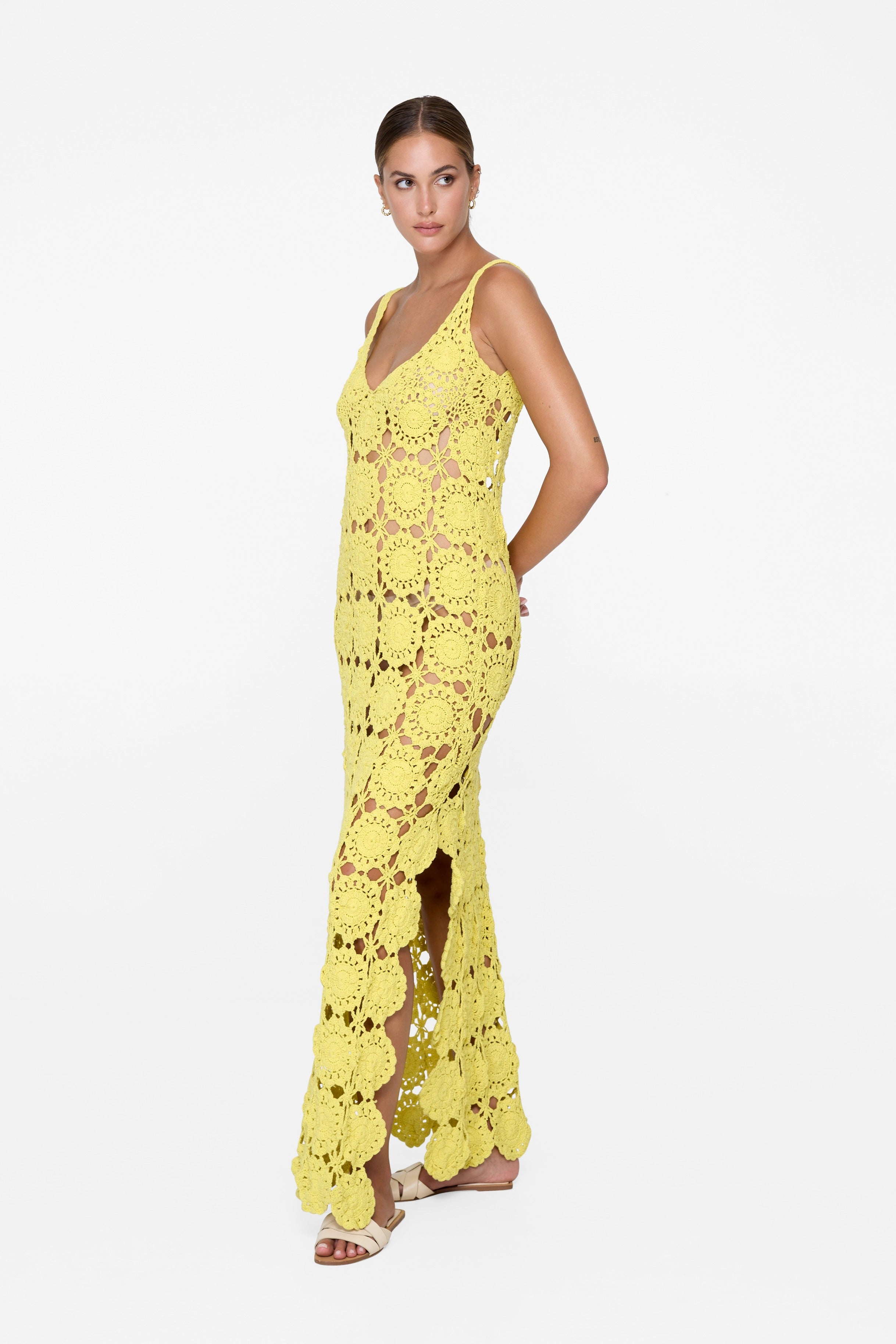 Anita Maxi Dress - Daffodil Crochet